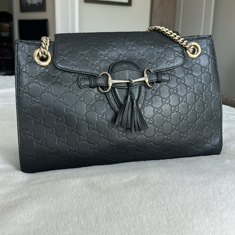 Large Guccissima Emily Shoulder Bag - Picture 9 of 14